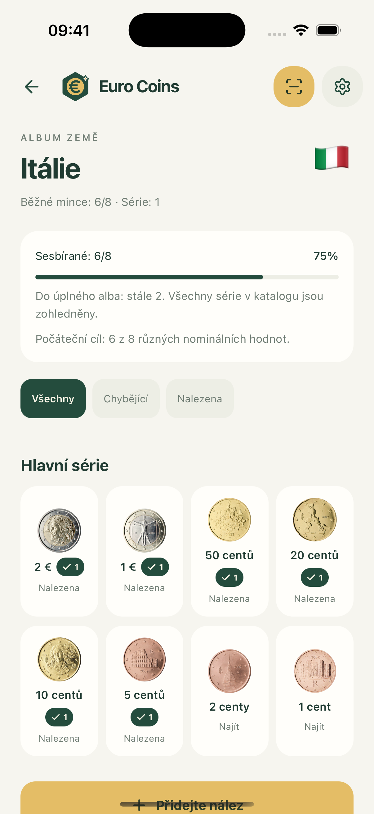 Album země · Čeština